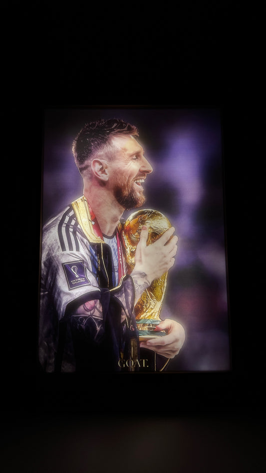 Messi wearing the bisht Frame