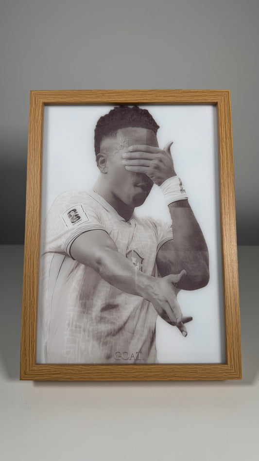 Vinicius Jr Gun Celebration Frame