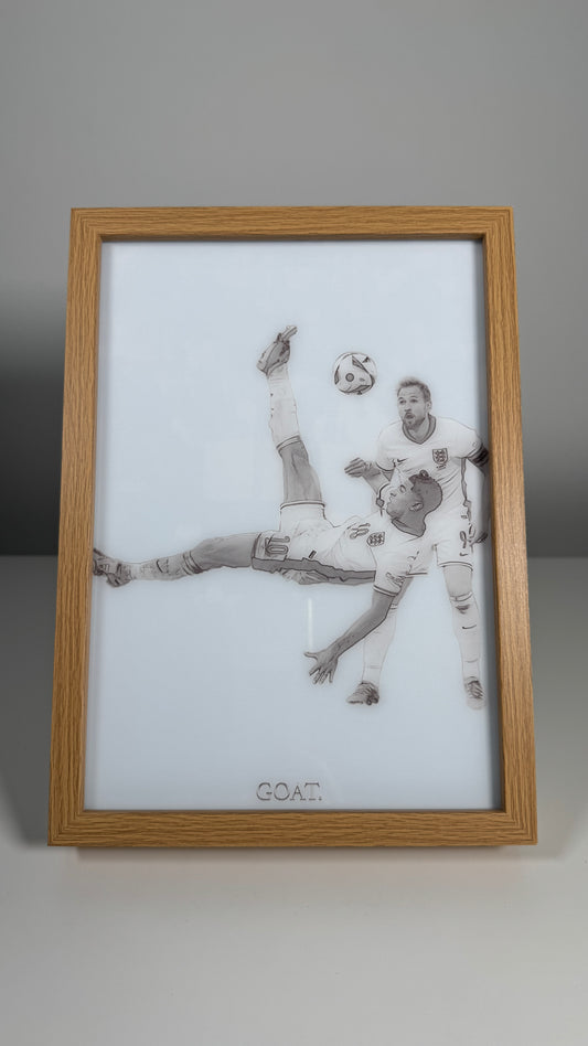 Jude Bellingham Bicycle Kick England Frame