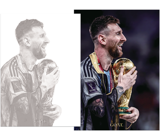 Messi wearing the bisht