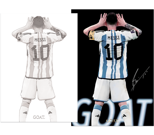 Messi's World Cup Celebration towards Van Gaal